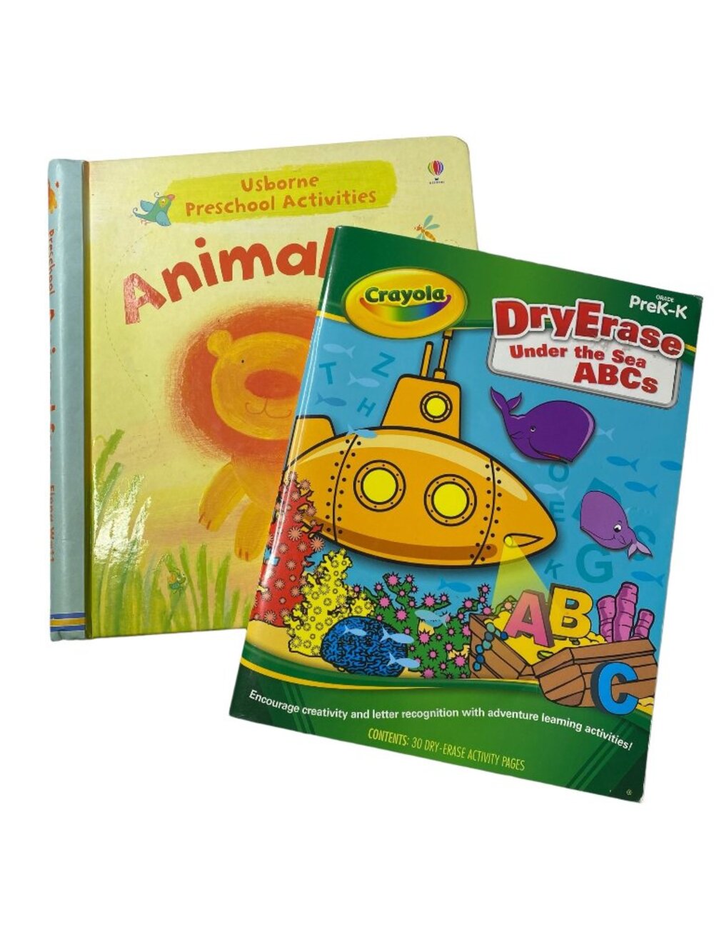 Usborne Pre-K Activity Book And Crayola ABC Dry Erase